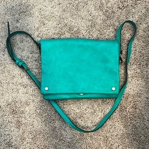 Pretty Teal Crossbody Bag with tons of pockets